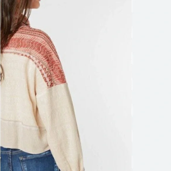 Free People White and Pink Sweater - Picture 8 of 8